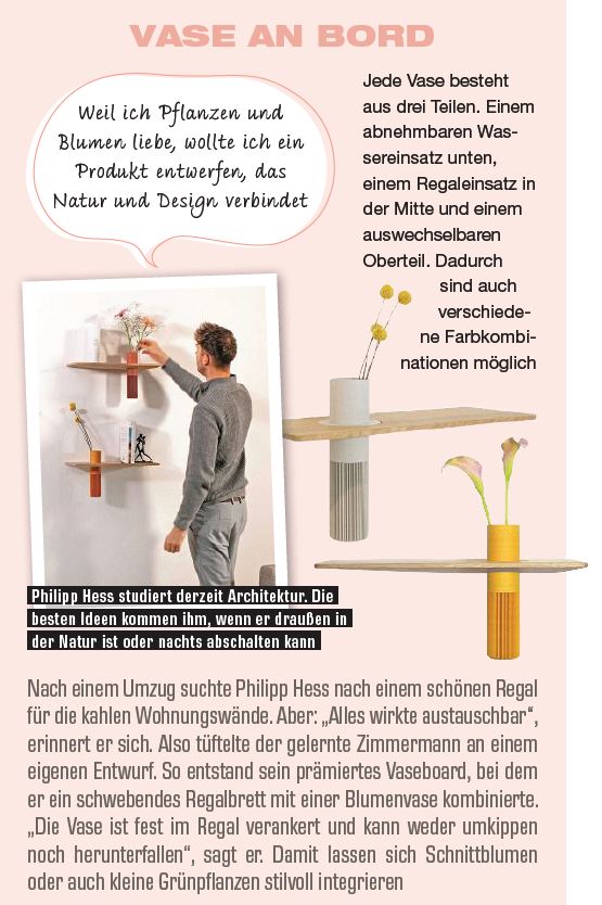Vaseboard Wandregal im Lisa Magazin als Wohnidee mit Pflanzen und natürlichem Design