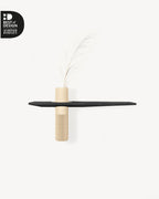 Vaseboard M – Eiche schwarz geölt