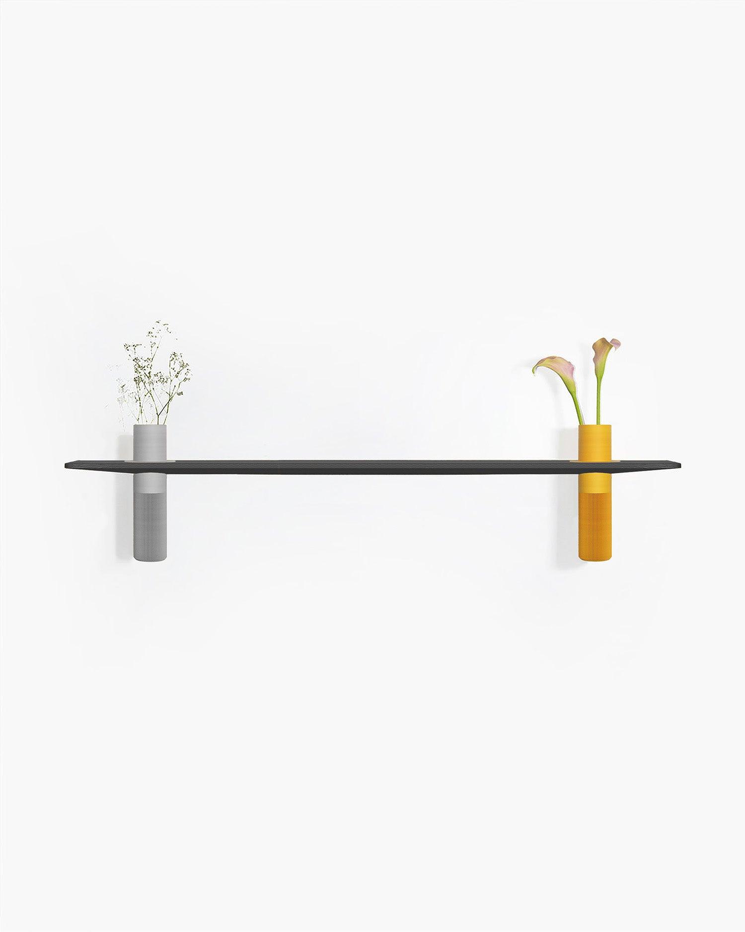 Vaseboard L Set - Schwarz - greenior