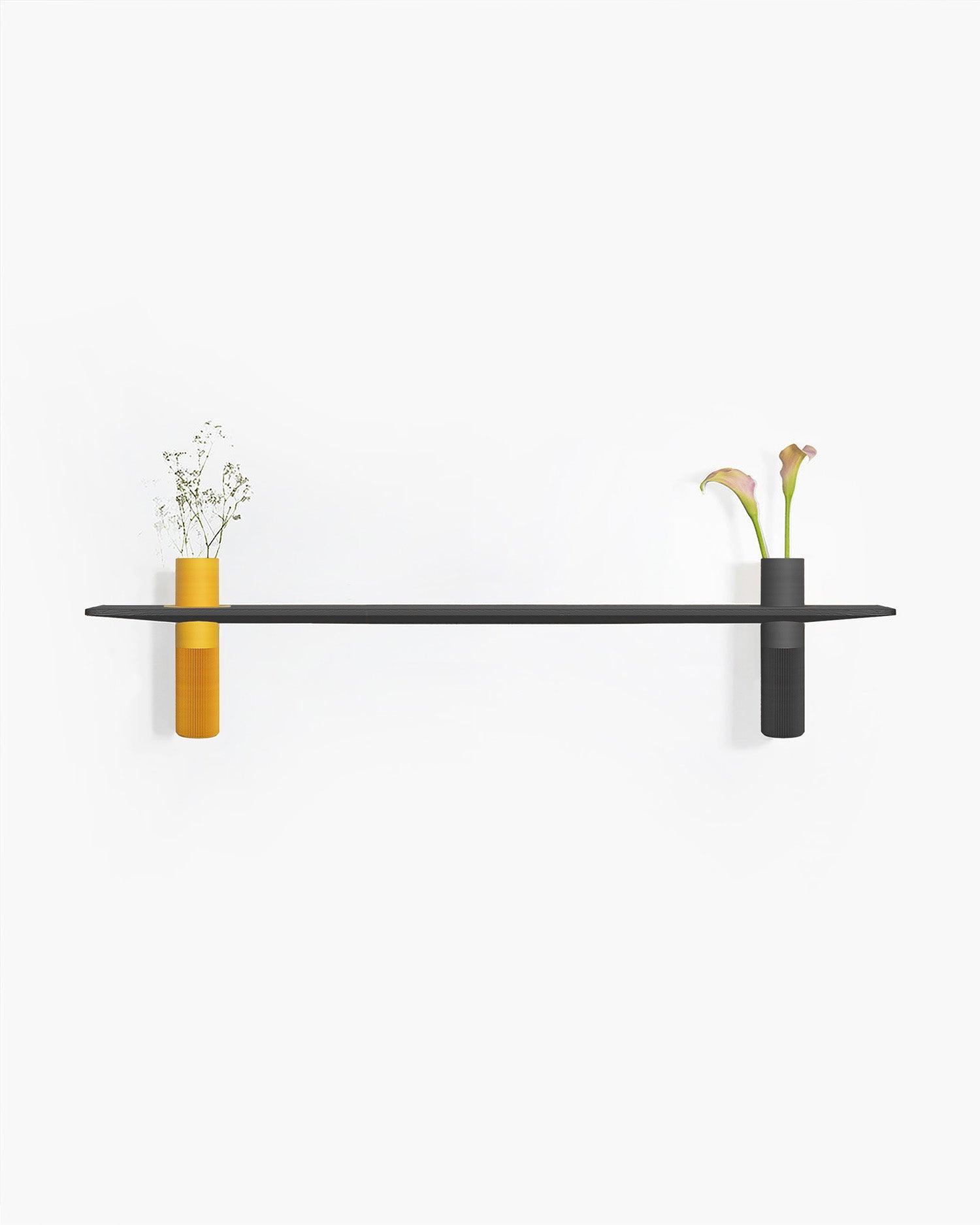 Vaseboard L Set - Schwarz - greenior