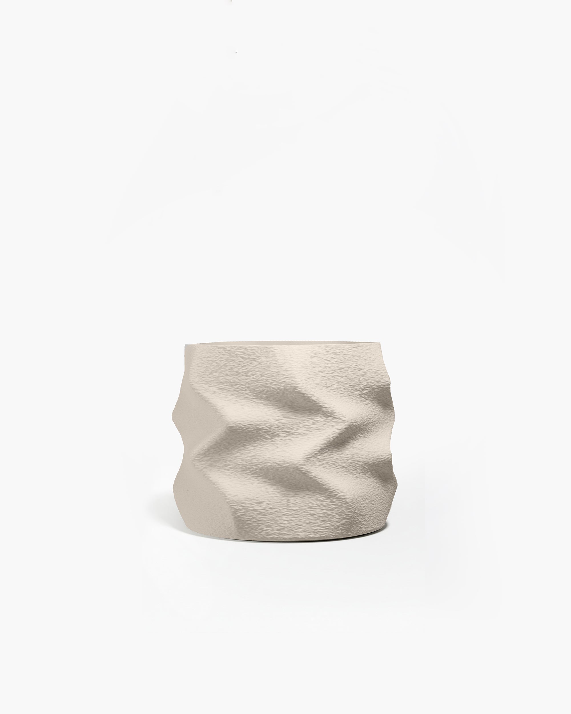 Minimalistischer Übertopf Warmgrau für moderne Wohnräume