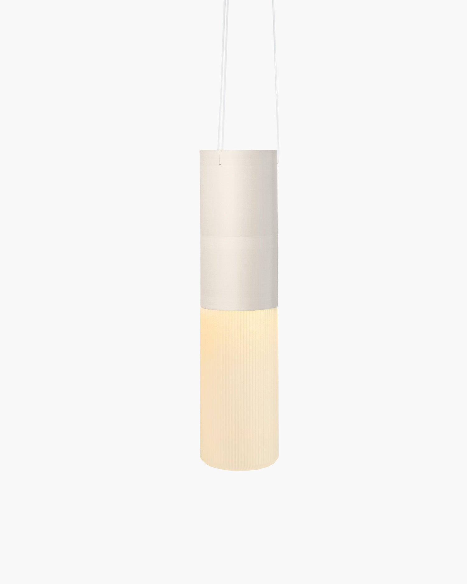 Designer Hängevase Warmgrau mit LED Beleuchtung