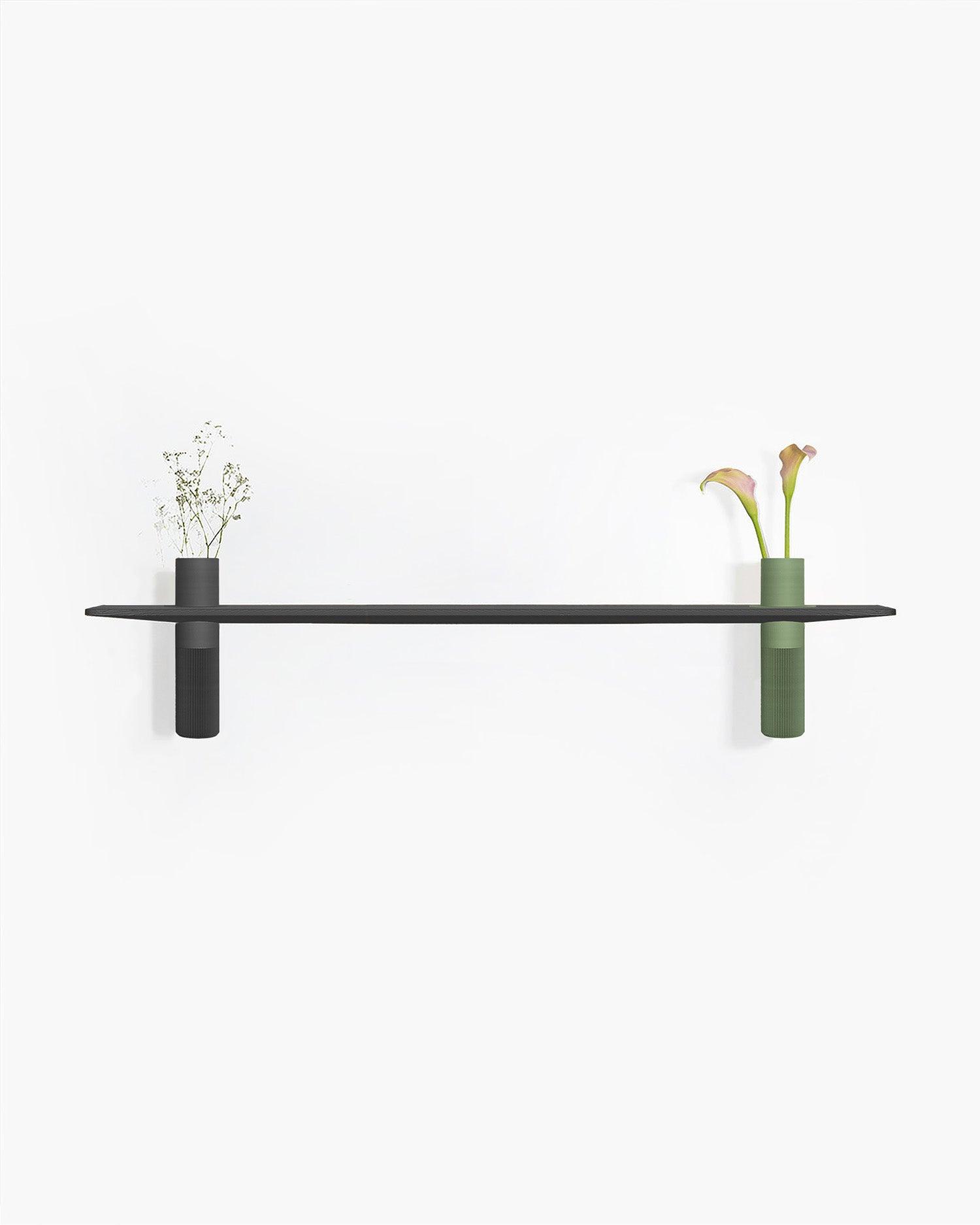 Vaseboard L Set - Schwarz - greenior